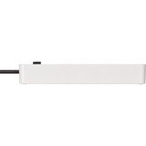 Brennenstuhl Ecolor 4-voudige stekkerdoos met 2 USB-laadaansluitingen stekkerdoos Wit/zwart, 2x USB-C