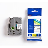 Brother Originele Brother TZe-241 label tapecassette zwart op wit, breedte 18 mm printlint Wit, Retail