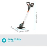 GARDENA ComfortCut 23/18V P4A set grastrimmer Grijs/oranje, 14701-20, Accu inbegrepen