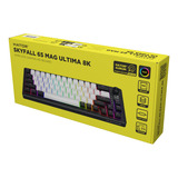 Hator Skyfall MAG Ultima 8K Wireless RGB mechanisch gaming toetsenbord Zwart, US lay-out (QWERTY), HATOR Aurum Ice, 65%, RGB, Double-shot PBT, Hot-swap, 2.4GHz | Bluetooth | USB-C