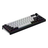 Hator Skyfall MAG Ultima 8K Wireless, gaming toetsenbord Zwart, US lay-out, HATOR Aurum Ice, 65%, RGB, Double-shot PBT, Hot-swap, 2.4GHz / Bluetooth / USB-C
