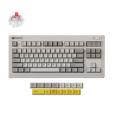 Keychron R3-M1 QMK Wireless Mechanical Keyboard Grijs, US lay-out (QWERTY), Keychron Super Red, 80% (TKL)	, RGB, Cherry PBT, Hot swap, 2.4 GHz / Bluetooth 5.3 / USB-C