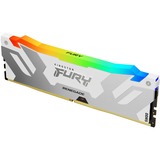Kingston FURY 16 GB DDR5-6000 werkgeheugen Wit, KF560C32RWA-16, Renegade RGB, XMP
