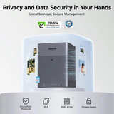 UGREEN NASync DH4300 Plus Grijs, 1x 2,5GbE, HDMI, USB-C