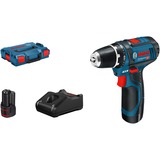 Bosch Accu-schroefboormachine GSR 12V-15 Professional schroeftol Blauw/zwart, Koffer, oplader en 2 accu's inbegrepen
