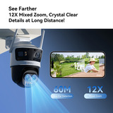 Imou Cruiser Pano Z Quadruple-lens zoom camera bundel Wit, 2 stuks, 4MP+4MP+5MPx2, PoE
