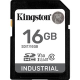 Kingston Industrial 16 GB SDHC geheugenkaart Zwart, UHS-I U3, Class 10, V30, A1
