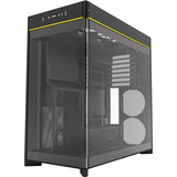Montech HS02 midi tower behuizing Zwart | 2x USB-A | 1x USB-C | RGB | Tempered Glass