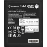 SilverStone HELA 2050R Platinum, modulaire 2050 watt voeding  Zwart, 14x PCIe