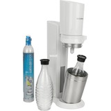 SodaStream Crystal 2.0 Megapack bruiswatertoestel Wit, inclusief 2 glazen karaffen + 1 CO₂-cilinder