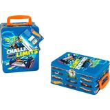 Theo Klein Hot Wheels autokoffer van metaal blauw/oranje