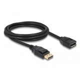 DeLOCK DisplayPort 1.2 verlengkabel Zwart, 2 meter, 4K 60 Hz