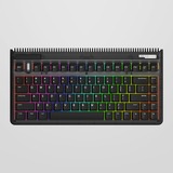 Iqunix OG80 Dark Side Wireless Mechanical Keyboard Zwart, US lay-out (QWERTY), Cherry MX Blue, 80% (TKL)	, RGB leds, Hot-swappable, PBT, 2.4GHz | Bluetooth 5.1 | USB-C