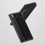 Iqunix OG80 Dark Side Wireless Mechanical Keyboard Zwart, US lay-out (QWERTY), Cherry MX Blue, 80% (TKL)	, RGB leds, Hot-swappable, PBT, 2.4GHz | Bluetooth 5.1 | USB-C