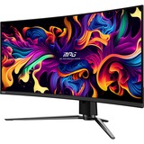 MSI MPG 341CQPX QD-OLED 34.18" Curved UltraWide gaming monitor Zwart, 2x HDMI, DisplayPort, 2x USB-A, USB-B, USB-C, 240 Hz