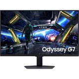 Samsung Odyssey G7 G70D 32" 4K UHD gaming monitor Zwart, 2x HDMI, DisplayPort, 2x USB-A, USB-B, RJ-45, Wi-Fi 5, BT, 144 Hz
