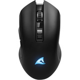 Sharkoon SKILLER SGM30W gaming muis Zwart, 600 - 6000 dpi, RGB, 2.4 GHz / USB