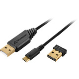 Sharkoon SKILLER SGM30W gaming muis Zwart, 600 - 6000 dpi, RGB, 2.4 GHz / USB