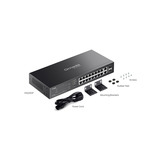 TP-Link Omada ES220GP 20-Poort Gigabit Easy Managed Switch Zwart, 16x PoE+, 2x Gigabit SFP