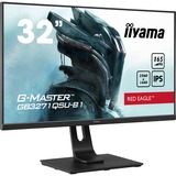 iiyama G-Master Red Eagle GB3271QSU-B1 32" gaming monitor Zwart, 165Hz, HDMI, DisplayPort, USB, Audio