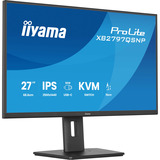 iiyama ProLite XB2797QSNP-B1 27" monitor Zwart, 75 Hz, HDMI, DisplayPort, USB-C, LAN, Audio