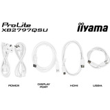 iiyama ProLite XB2797QSU-W1 27" monitor Wit (mat), HDMI, DisplayPort, USB, Audio