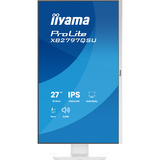 iiyama ProLite XB2797QSU-W1 27" monitor Wit (mat), HDMI, DisplayPort, USB, Audio