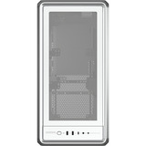 Cooler Master MasterFrame 600 Mesh midi tower behuizing Zilver | 2x USB-A | 1x USB-C | RGB | Tempered Glass