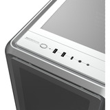 Cooler Master MasterFrame 600 Mesh midi tower behuizing Zilver | 2x USB-A | 1x USB-C | RGB | Tempered Glass