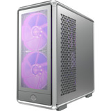 Cooler Master MasterFrame 600 Mesh midi tower behuizing Zilver | 2x USB-A | 1x USB-C | RGB | Tempered Glass