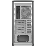 Cooler Master MasterFrame 600 Mesh midi tower behuizing Zilver | 2x USB-A | 1x USB-C | RGB | Tempered Glass