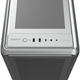 Cooler Master  midi tower behuizing Zilver | 2x USB-A | 1x USB-C | RGB | Window