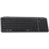 Keychron B2 Pro-K1, toetsenbord Grijs/zwart, US lay-out, Scissor switches, 96%, ABS keycaps, 2.4 GHz / Bluetooth / USB