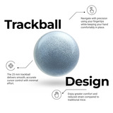 Keychron Nape Pro Wireless Trackball Mouse Wit, 0 - 4000 Dpi, 2,4 GHz / Bluetooth / USB