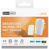 KlikAanKlikUit ACDB-8000BC Plug-in draadloze deurbelset met zender Wit