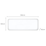 Mill Steel WiFi paneelverwarming PA2000WIFI4, 2000 Watt convector Wit, wifi 2,4 GHz (wifi 6), Bluetooth 5.2, Zigbee 3.0 + App