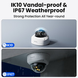 Reolink P737-A beveiligingscamera Wit, 4K UHD, 8MP, PoE