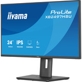 iiyama ProLite XB2497HSU-B1 23.8" monitor Zwart, 120 Hz, HDMI, DisplayPort, USB-C, Audio