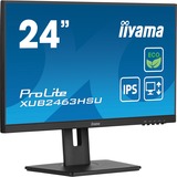 iiyama ProLite XUB2463HSU-B1 23.8" monitor Zwart, 100Hz, HDMI, DisplayPort, USB, Audio, AMD FreeSync