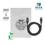 Club 3D DisplayPort 1.4 HBR3 kabel Zwart, 2 meter, 8K