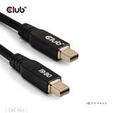 Club 3D MiniDisplayPort naar MiniDisplayPort DP80 bidirectioneel kabel Zwart, 1 meter, Vesa-gecertificeerd