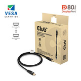 Club 3D MiniDisplayPort naar MiniDisplayPort DP80 bidirectioneel kabel Zwart, 1 meter, Vesa-gecertificeerd