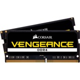 Corsair 16 GB DDR4-3200 (2x 8 GB) Kit laptopgeheugen Zwart, CMSX16GX4M2A3200C22, Vengeance