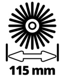 EINHELL Soft borstelset borstel hout, kunstgras