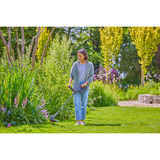 GARDENA Grastrimmer EasyTrim 25 18V Grijs/turquoise, 18V P4A Accu en oplader inbegrepen