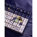 Iqunix F97 Starry Tryst, gaming toetsenbord Donkerblauw/wit, US lay-out, IQUNIX Silent Rose, RGB leds, 96%, Hot-swappable, PBT, 2.4GHz | Bluetooth 5.1 | USB-C