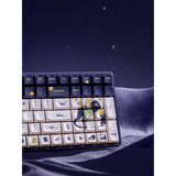 Iqunix F97 Starry Tryst, gaming toetsenbord Donkerblauw/wit, US lay-out, IQUNIX Silent Rose, RGB leds, 96%, Hot-swappable, PBT, 2.4GHz | Bluetooth 5.1 | USB-C