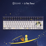 Iqunix F97 Starry Tryst, gaming toetsenbord Donkerblauw/wit, US lay-out, IQUNIX Silent Rose, RGB leds, 96%, Hot-swappable, PBT, 2.4GHz | Bluetooth 5.1 | USB-C
