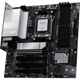 MSI PRO B850M-P WIFI socket AM5 moederbord Zwart/zilver, RAID, 5Gb-LAN, Wi-Fi 7, BT, Sound, µATX