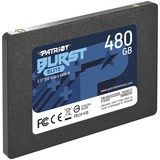 Patriot Burst Elite 480 GB SSD Zwart, PBE480GS25SSDR, SATA 6 Gb/s